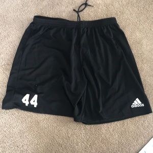Xl black adidas soccer shorts #44